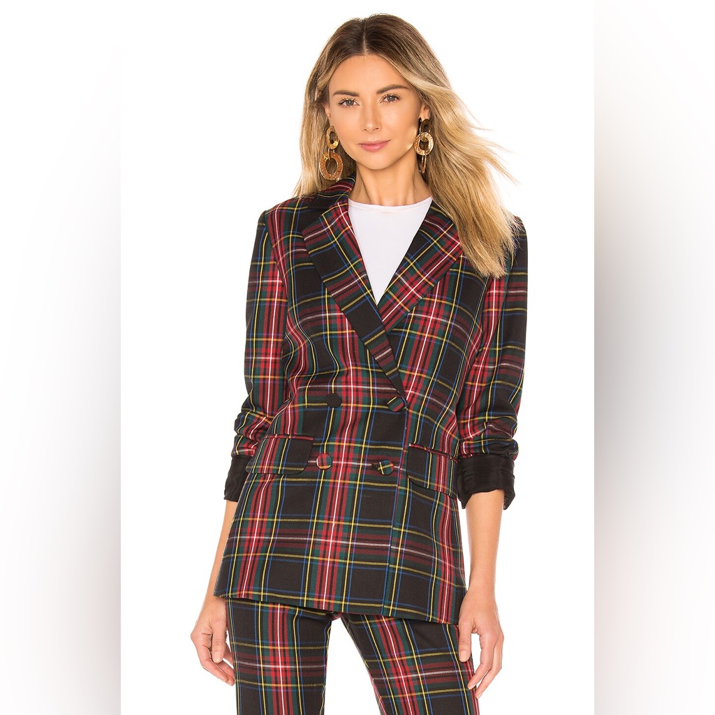 Nwt Cynthia Rowley Plaid Blazer